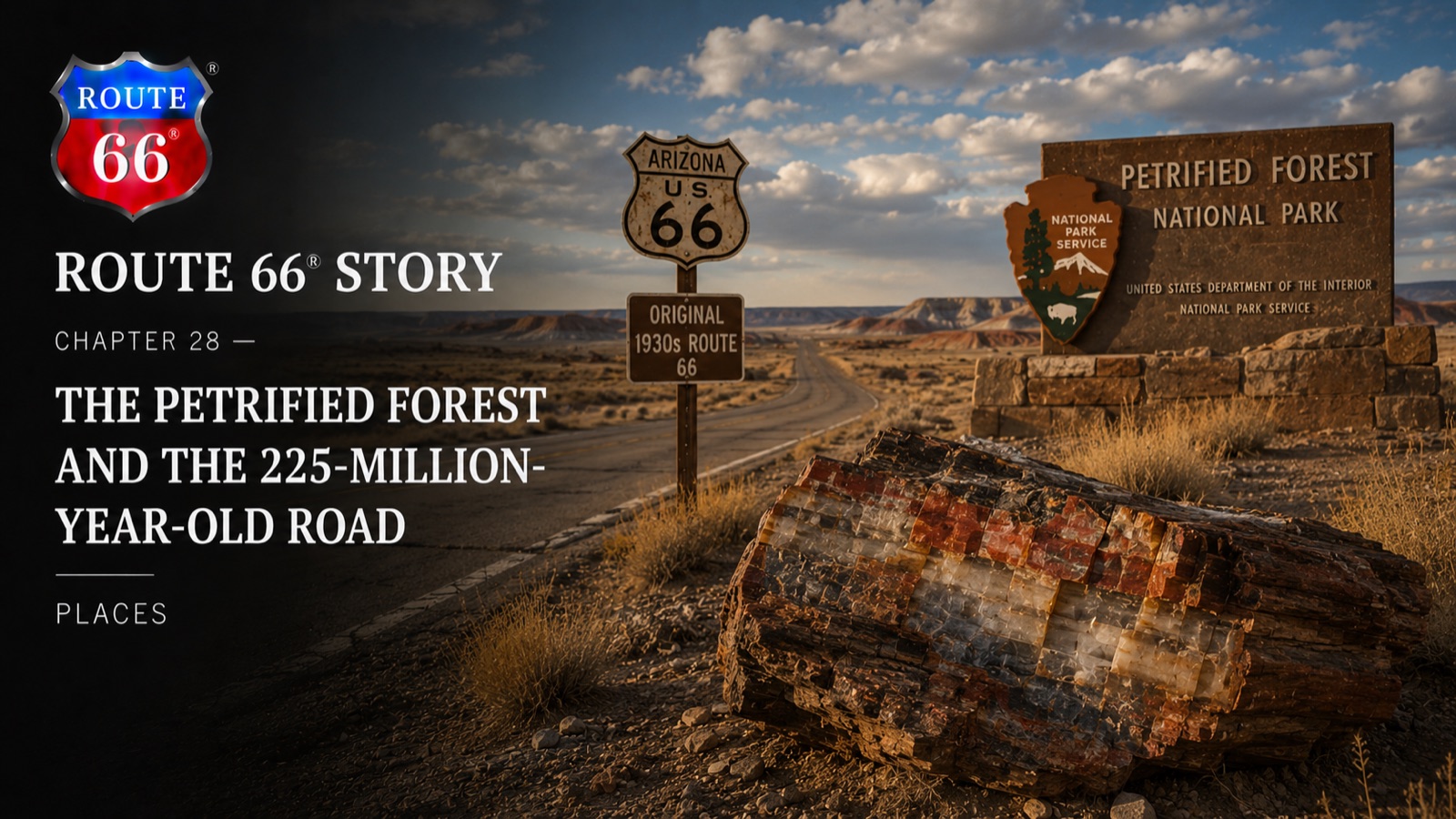 Chapter 28 — The Petrified Forest and the 225-Million-Year-Old Road | Route 66 Beer