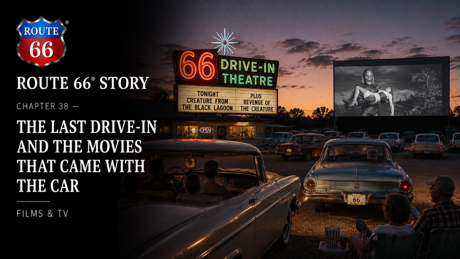 Chapter 38 — The Last Drive-In and the Movies That Came With the Car | Route 66 Beer