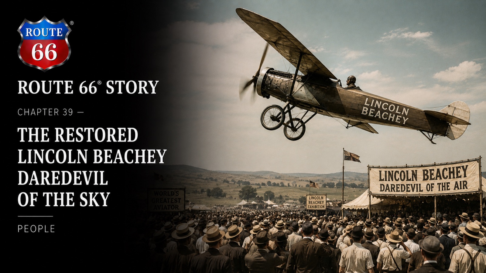 Chapter 39 — The Restored Lincoln Beachey Daredevil of the Sky | Route 66 Beer